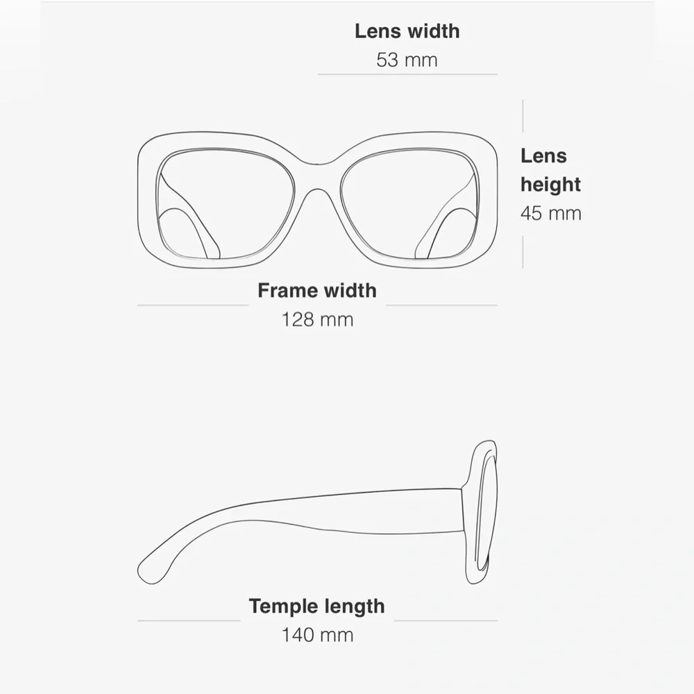 CHANEL RECTANGLE SUNGLASSES - Picture 10 of 10